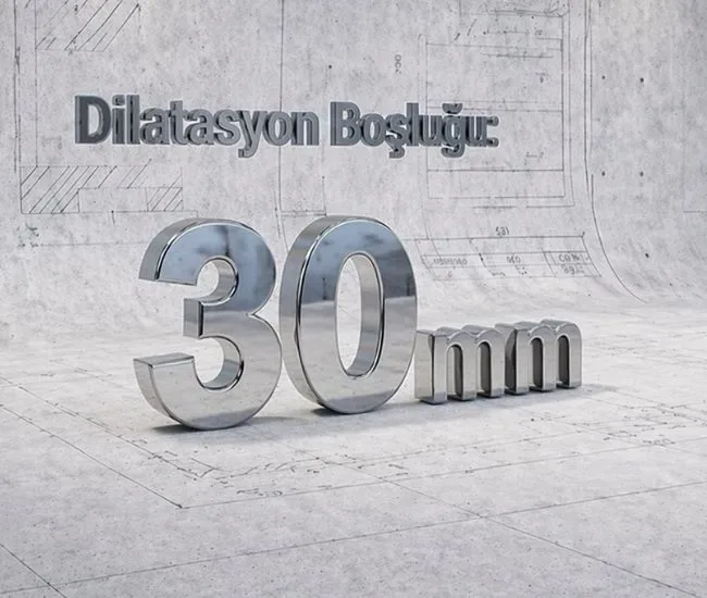 30 mm Kaplama Üzeri Duvar ve Tavan Dilatasyon Profilleri