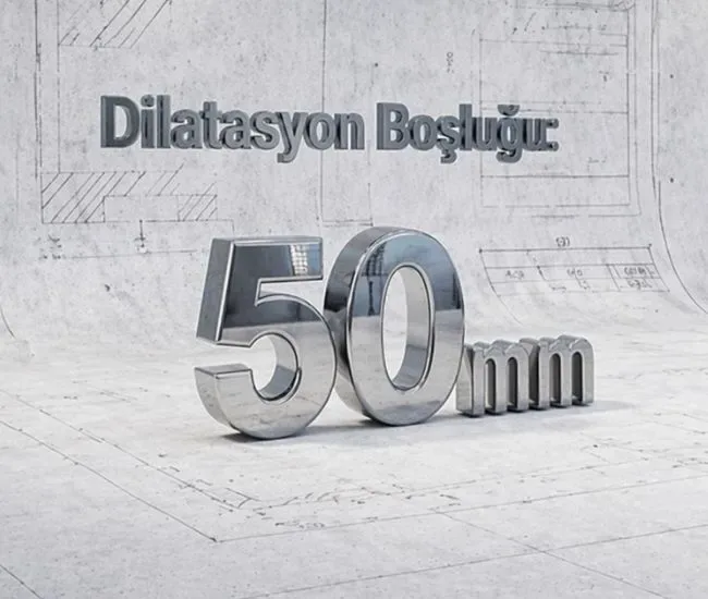 50 mm Sıva Üzeri Duvar ve Tavan Dilatasyon Profilleri