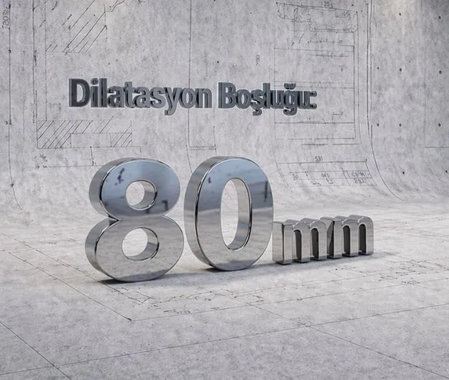 80 mm DİLATASYON BOŞLUKLARI İÇİN DİLATASYON PROFİLLERİ