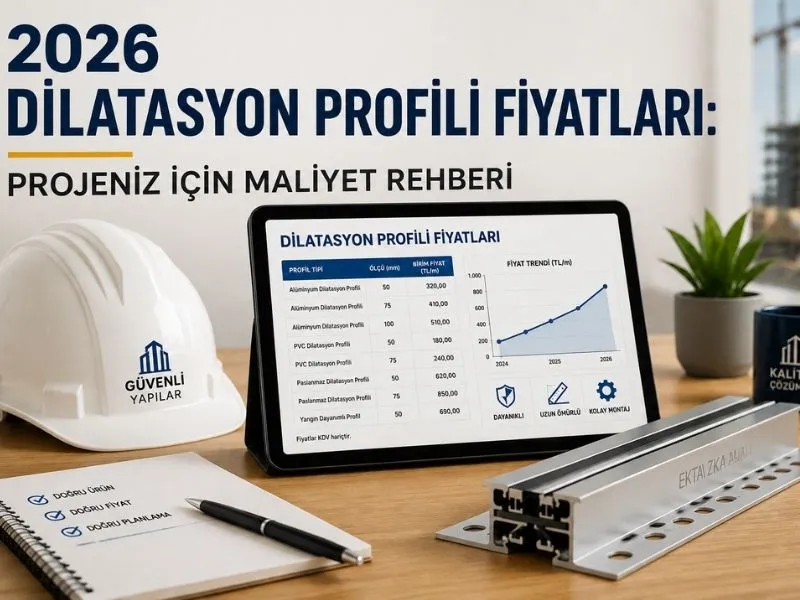 2026 Yılında Dilatasyon Profili Fiyatları Nasıl Belirleniyor?
