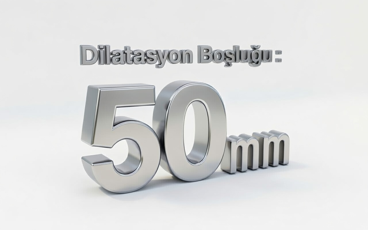 50 mm DİLATASYON BOŞLUKLARI İÇİN DİLATASYON PROFİLLERİ