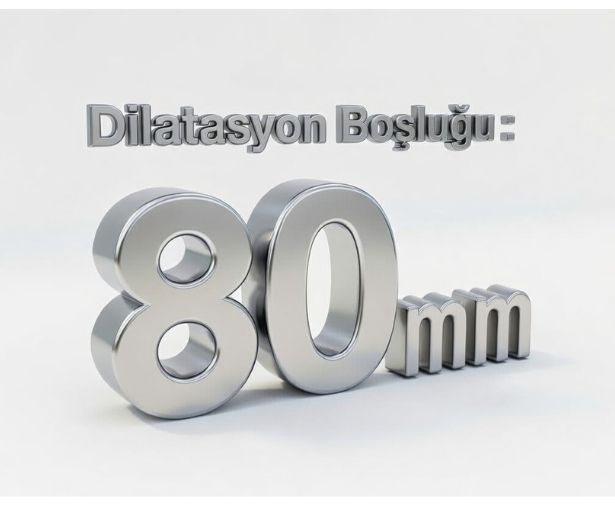 80 mm DİLATASYON BOŞLUKLARI İÇİN DİLATASYON PROFİLLERİ